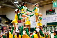 Greenup County Varsity Cheerleaders - Lewis vs Greenup 12-11-201