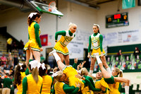 Greenup County Varsity Cheerleaders - Lewis vs Greenup 12-11-201
